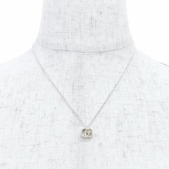 GUCCI 770724 Double G Necklace, 925 Sterling Silver, Weight 5.4g, Women's, Comes with Box and Dust Bag, Very Popular, Highly Recommended! — Like New
