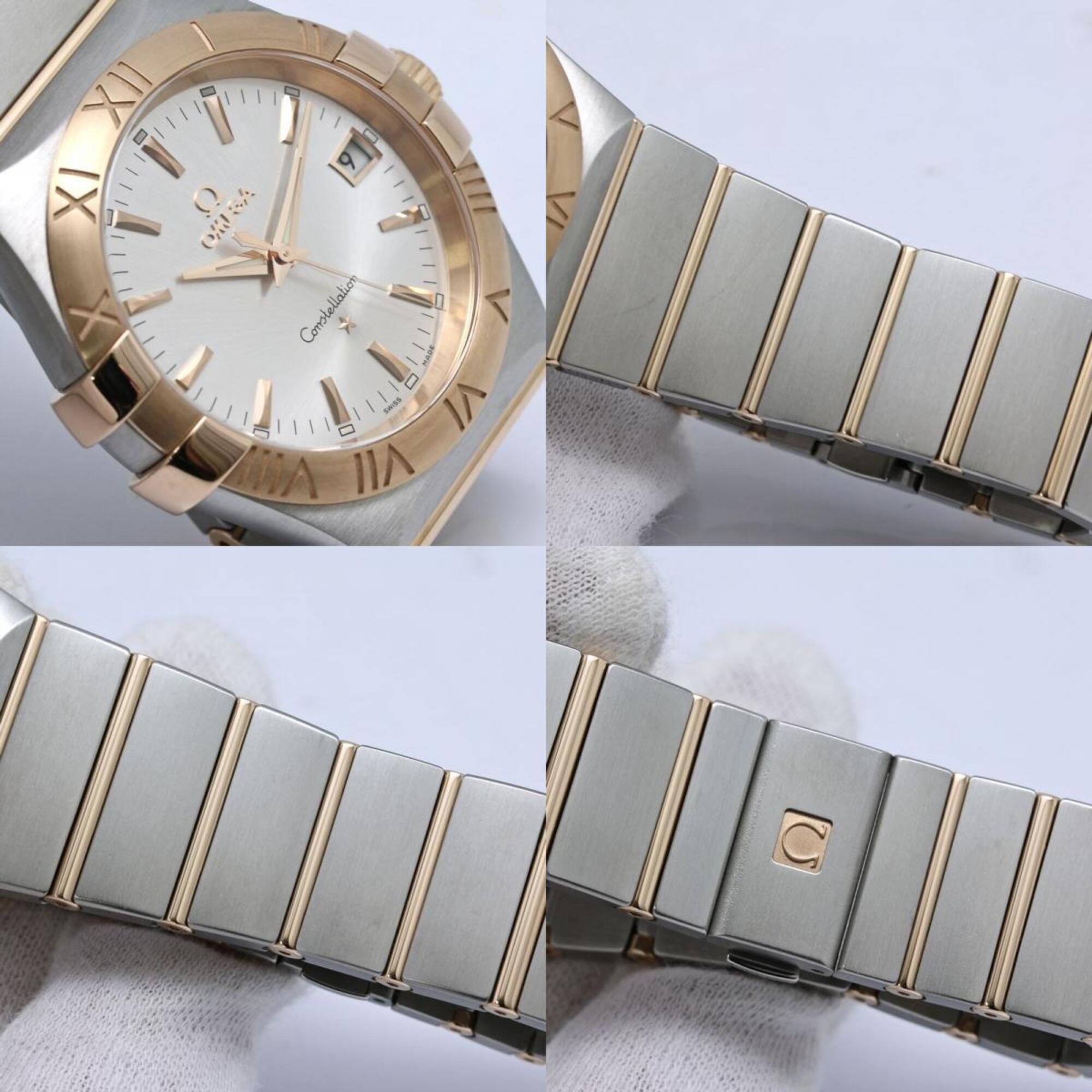 OMEGA Constellation Co-Axial Chronometer 123.20.35.60.02.001 Men's Watch, Stainless Steel x 18K Pink Gold, 40530 — Like New