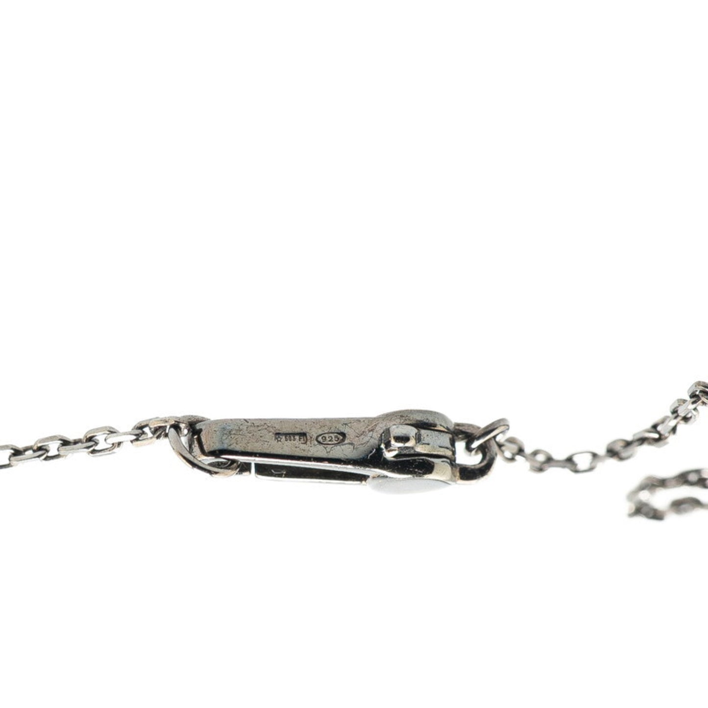 Gucci Cutout G Cross Pendant Necklace 228363 SV925 Silver Ruthenium Women's GUCCI