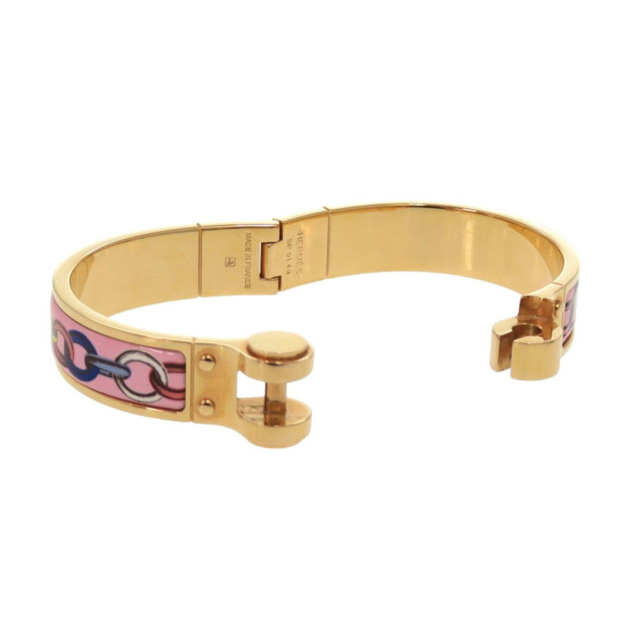 Hermes Charnier PM Bangle Metal Pink Gold Bracelet 0177HERMES — Like New