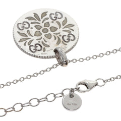 Gucci Icon Bloom Circle Necklace 18K White Gold Women's GUCCI — Like New