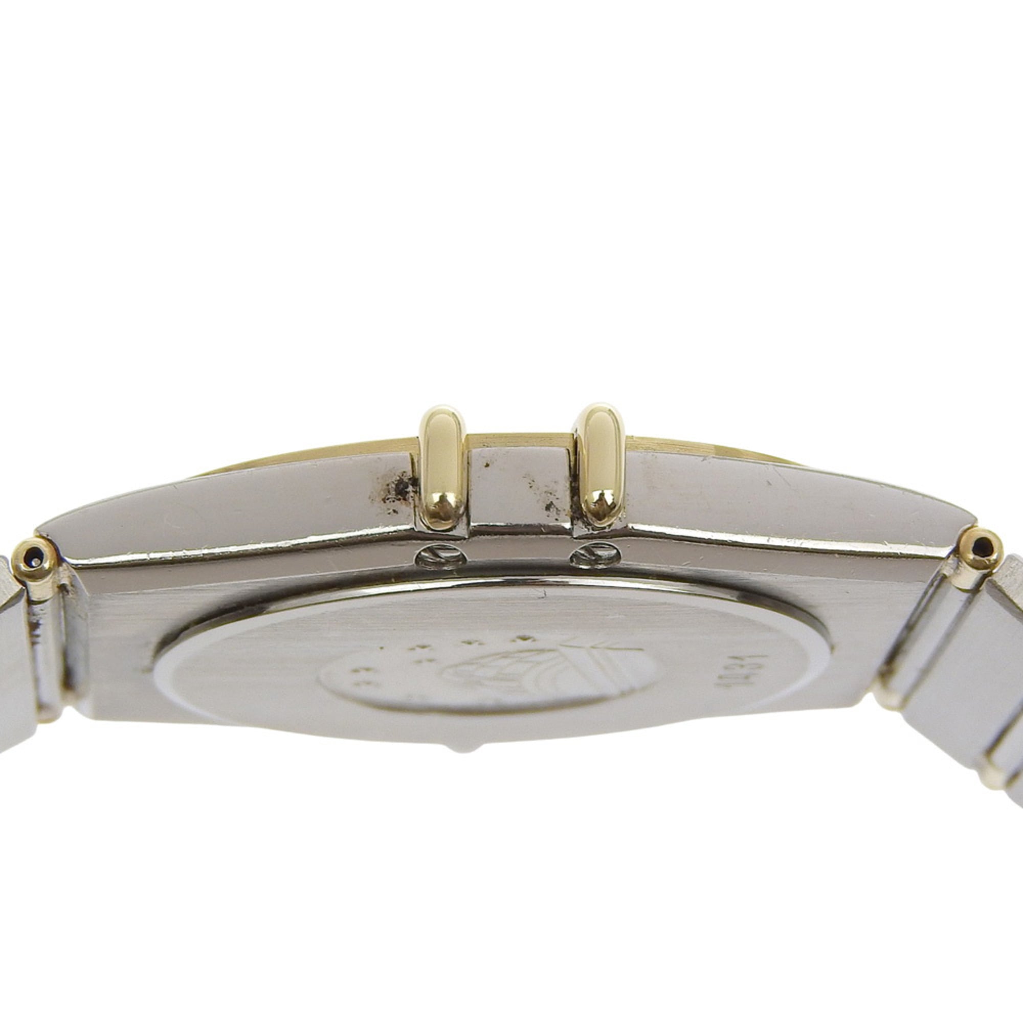 OMEGA Constellation Men's Watch, Stainless Steel with Diamonds, Quartz Movement, Analog Display, Silver Dial — Good