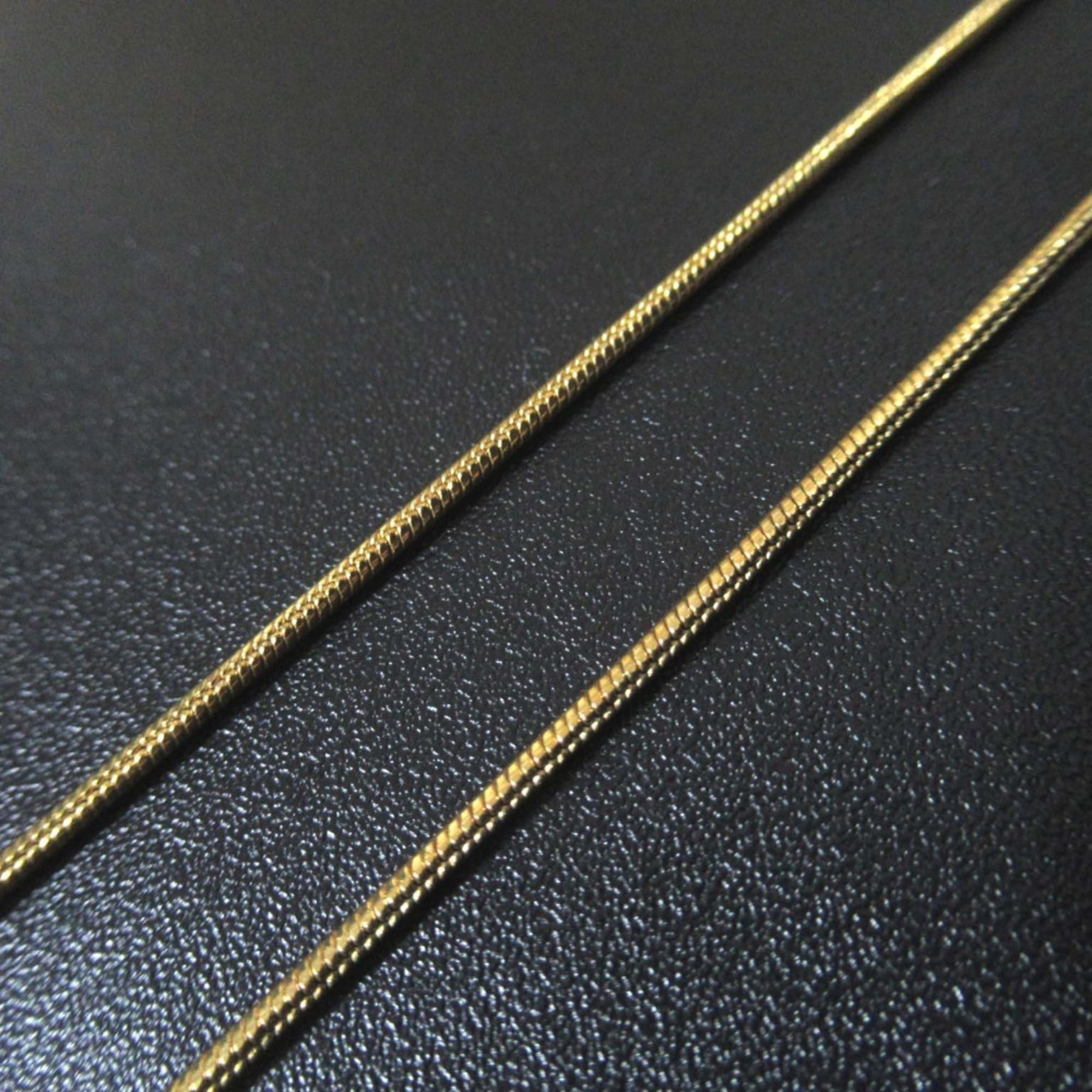 Christian Dior Vintage Snake Chain Logo Bar Necklace, GP Gold, Women's