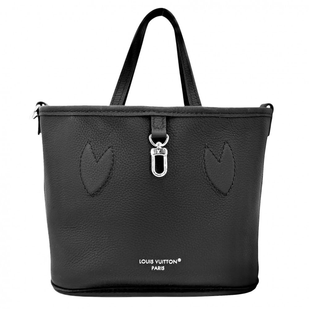 Louis Vuitton Women's Monogram Eclipse Neverfull Inside Out BB Handbag/Shoulder Bag, Reversible, Black, Silver Hardware, M15210 — Like New