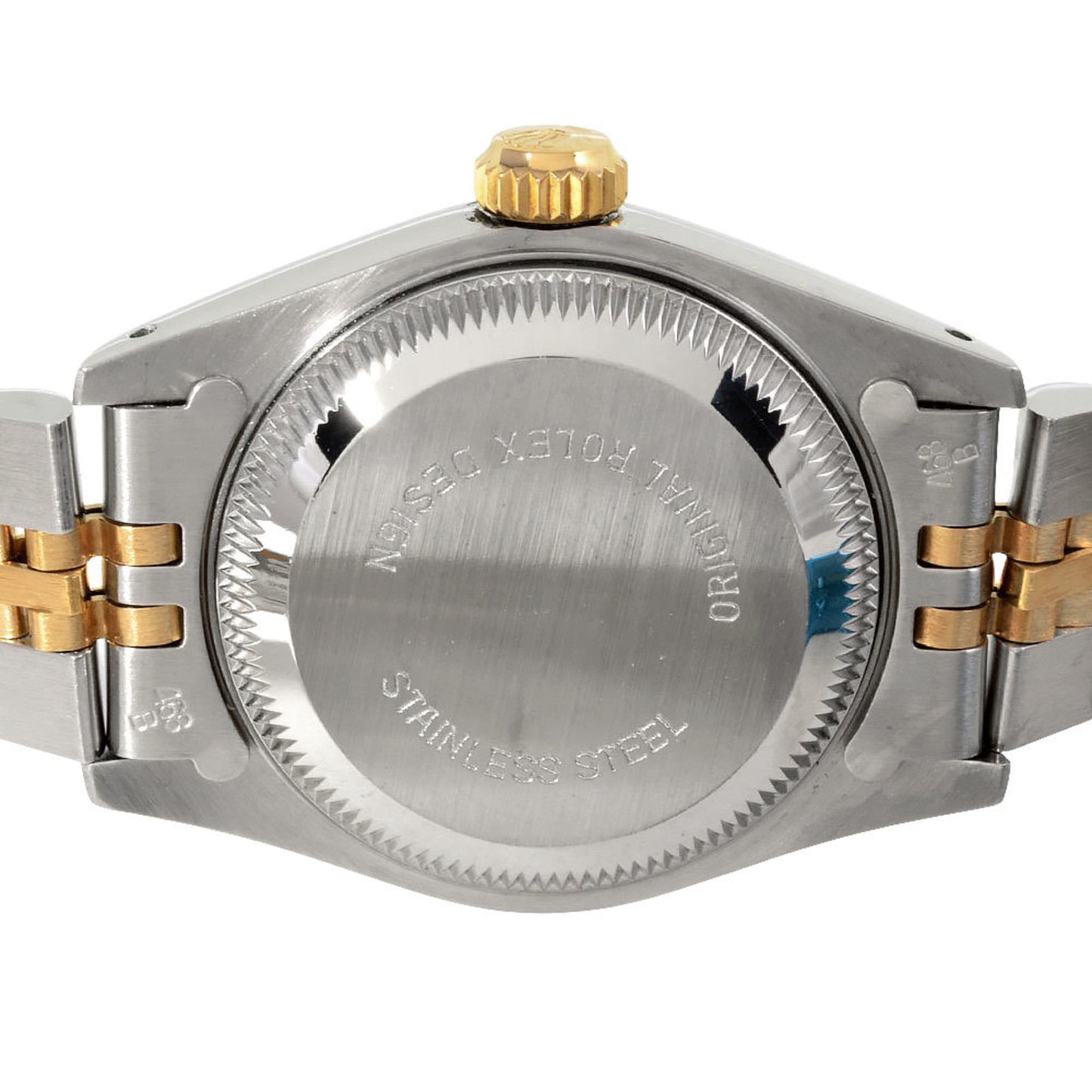 Rolex ROLEX 69173 Datejust Automatic Wristwatch Champagne Mosaic Dial YG x SS Ladies 7-digit 9th series (manufactured in 1986)