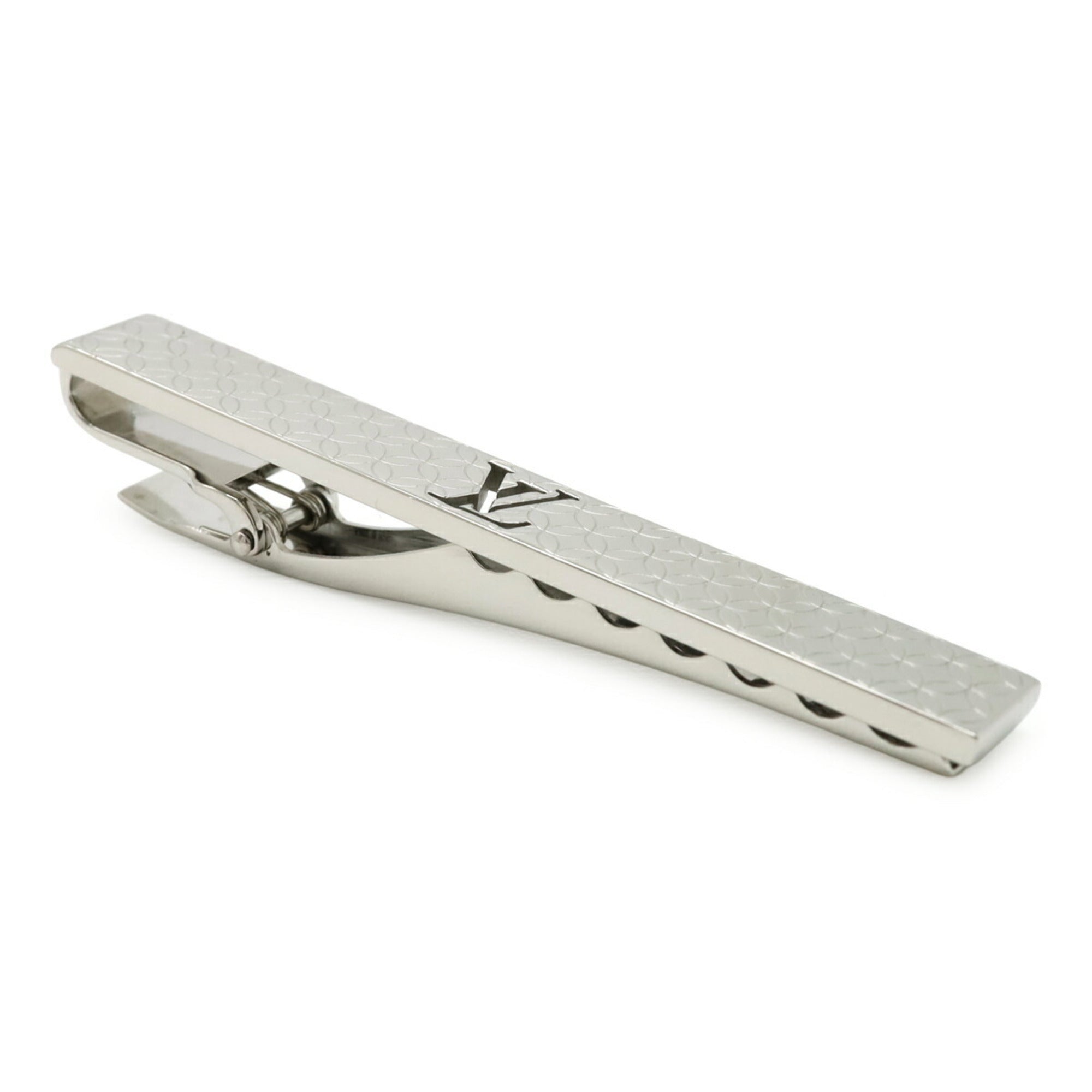 LOUIS VUITTON Louis Vuitton Pins Cravat Champs-Élysées Tie Pin Bar Clip Silver M65042 — Like New