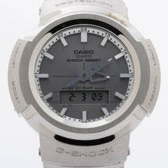 CASIO GSHOCK FULL METAL AW500 SERIES AWM500D1A8JF Silver Stainless Steel Men's Watch — Very Good