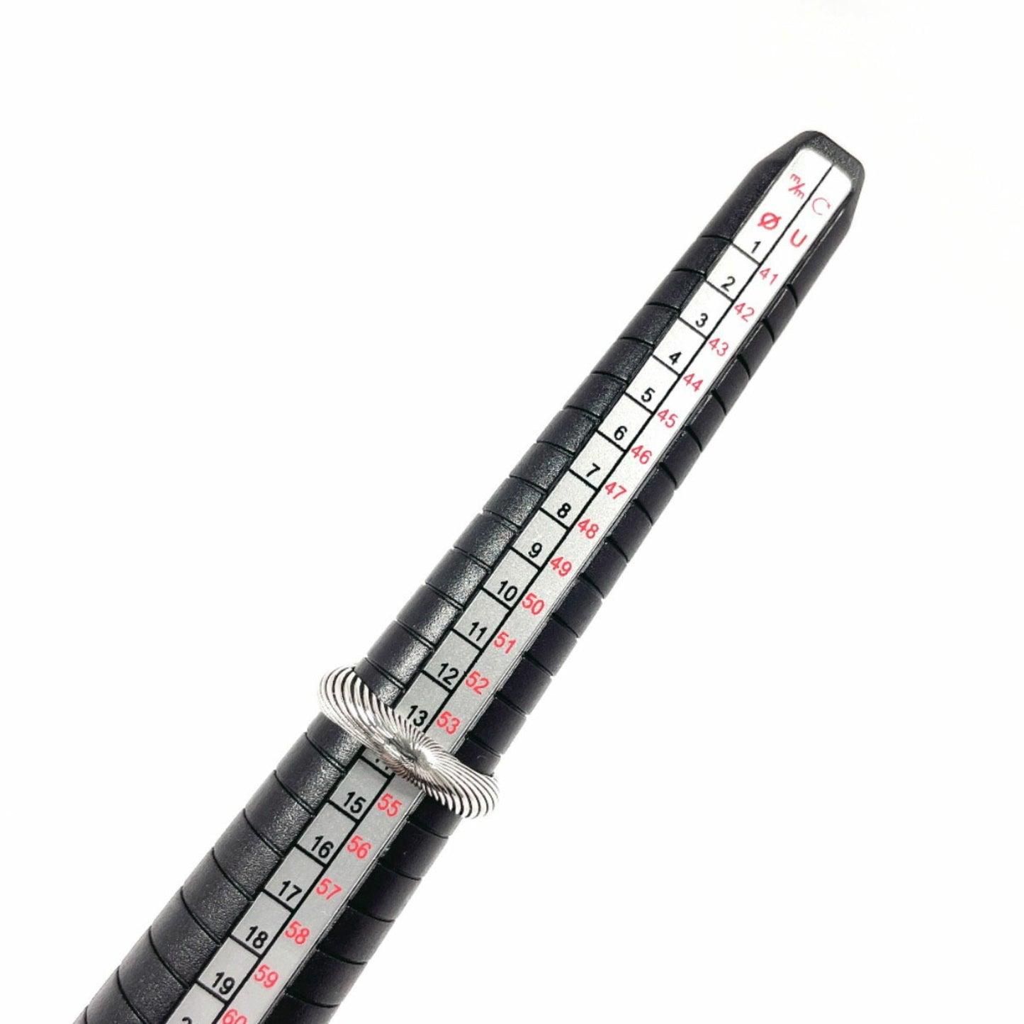 GUCCI Double G Twist Ring, 925 Sterling Silver, Size 14, Unisex