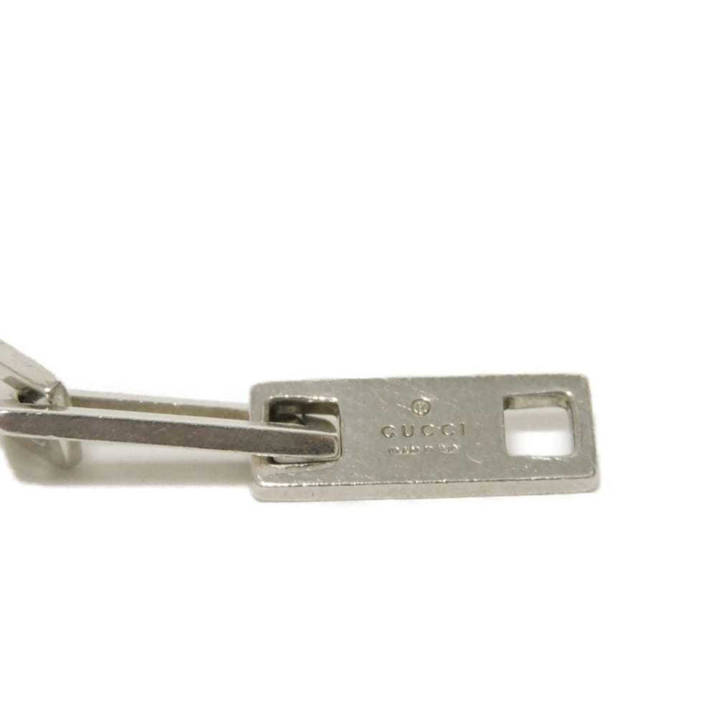 Gucci G Mark Bracelet, Old Square Link Chain, Sterling Silver 925, Men's and Women's
