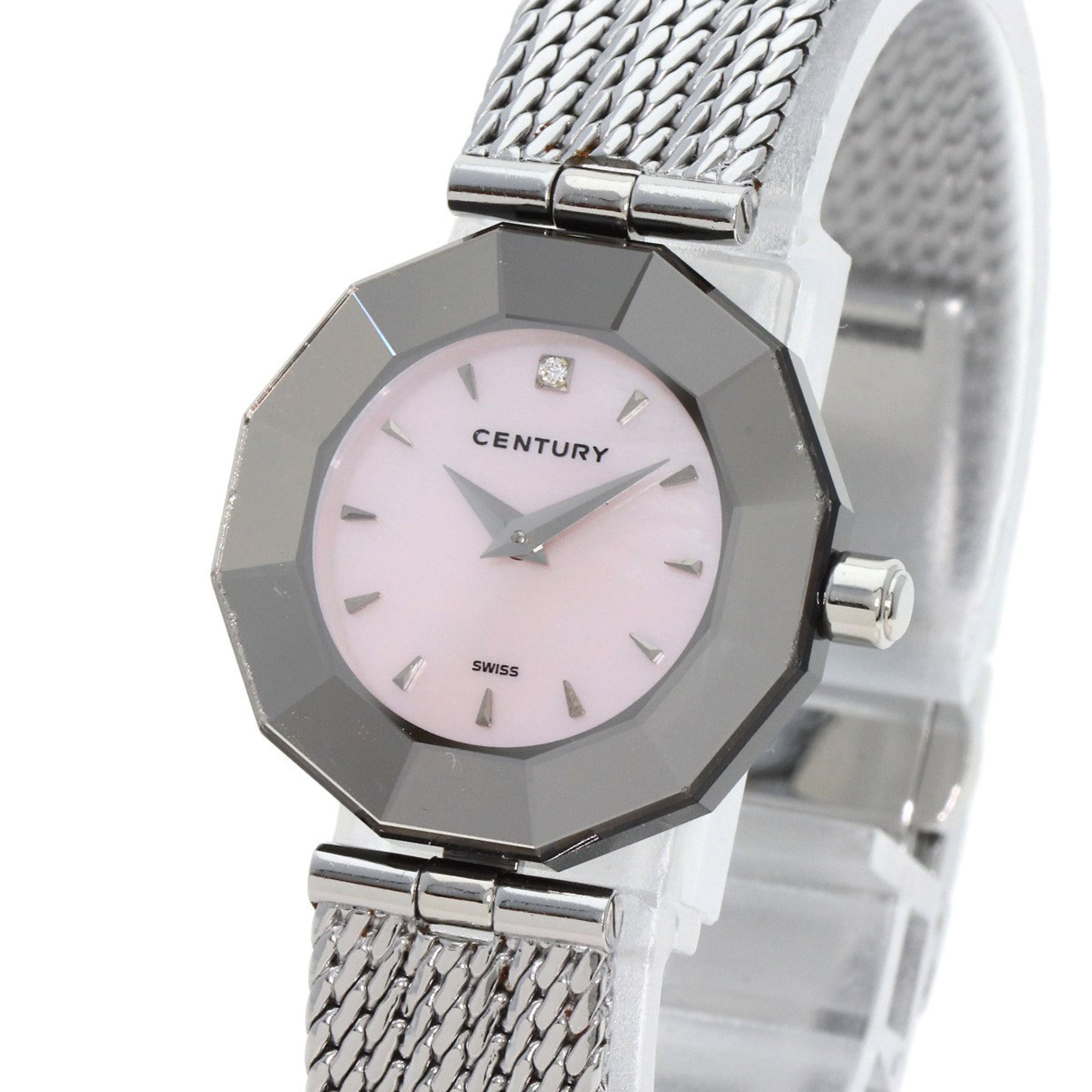 Century Primetime Watch Stainless Steel SS Ladies CENTURY — Very Good