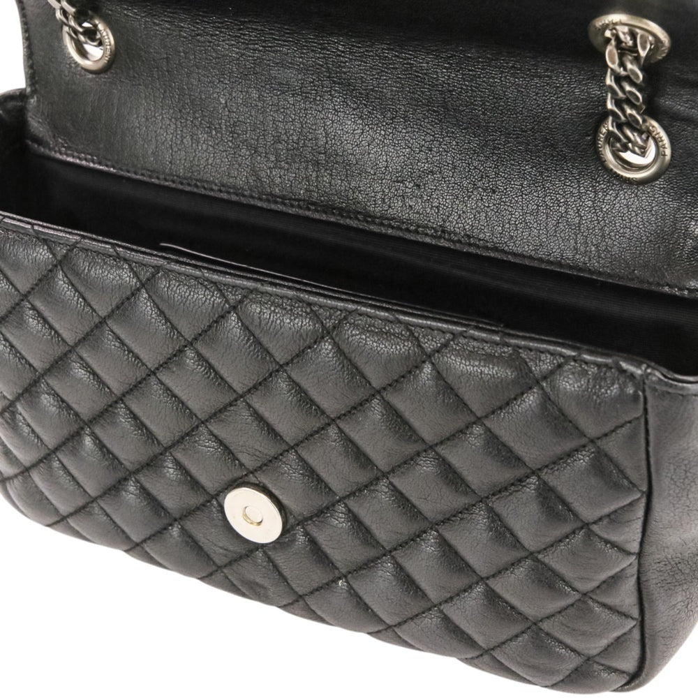 Yves Saint Laurent SAINT LAURENT PARIS Classic Small Satchel Leather Shoulder Bag 428125 Black Women's — Like New