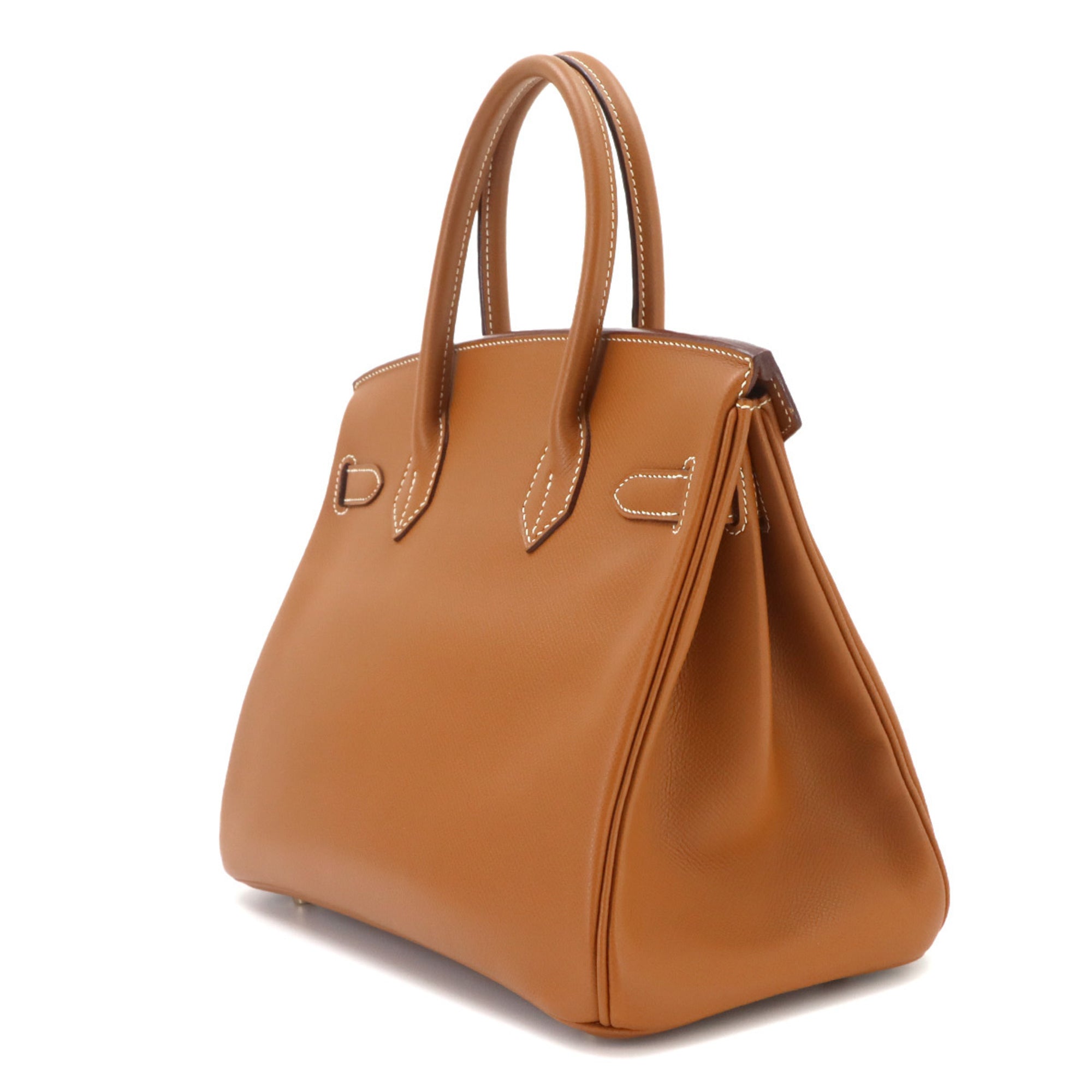 Hermes Birkin 30 Handbag, Epsom Leather, Gold, □J Stamp, Gold Hardware — Like New