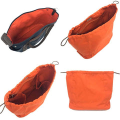 HERMES Sac de Pansage Groom Tote Bag Shoulder Toile Military Canvas Navy x Brown Y Stamp Men's Women's — Like New