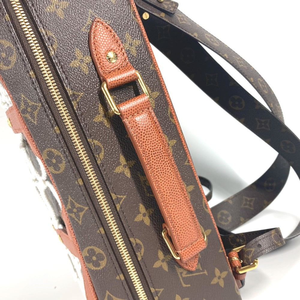 LOUIS VUITTON M45784 NBA Collaboration Shoebox Backpack Bag Rucksack Monogram Canvas Men's Brown — Like New