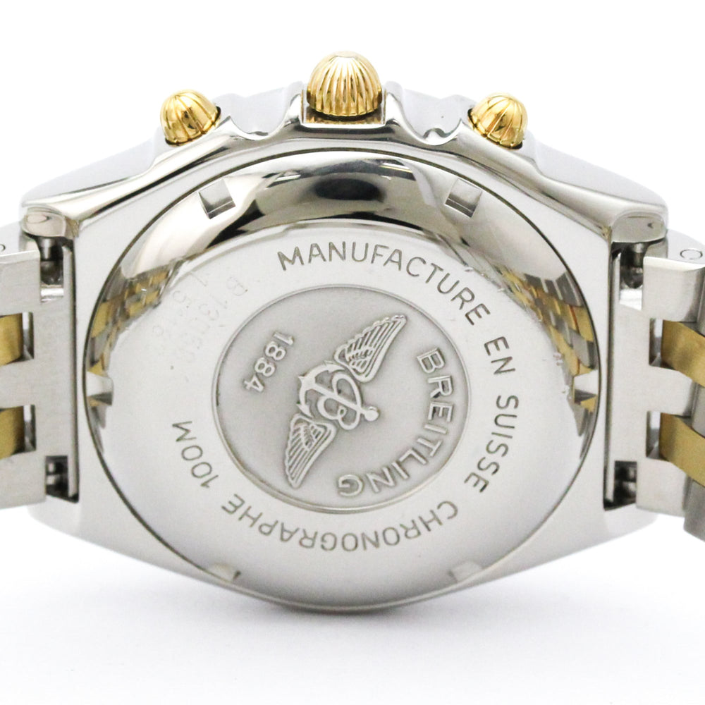 BREITLING Chronomat 18K Gold Steel Automatic Watch B13050.1 Polished — Very Good