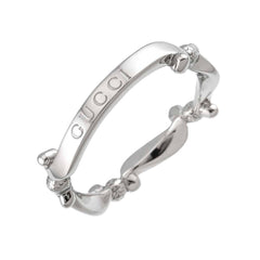 Gucci #12 Ring, Platinum (Pt) — Like New