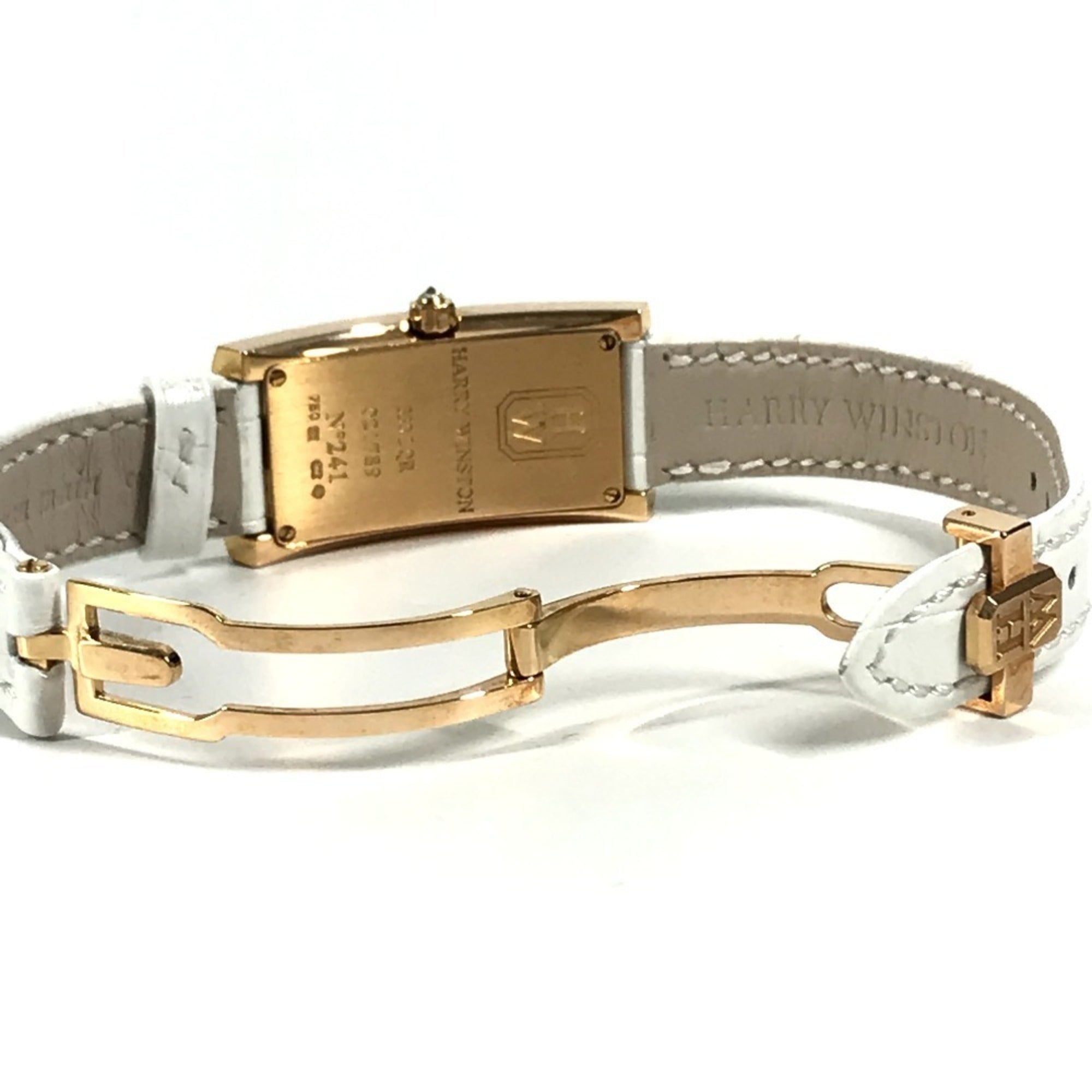 HARRY WINSTON 330 LQWL.M D3.1 Diamond Bezel Lady Avenue C Women's Watch, 18K Gold, Au750, White — Very Good