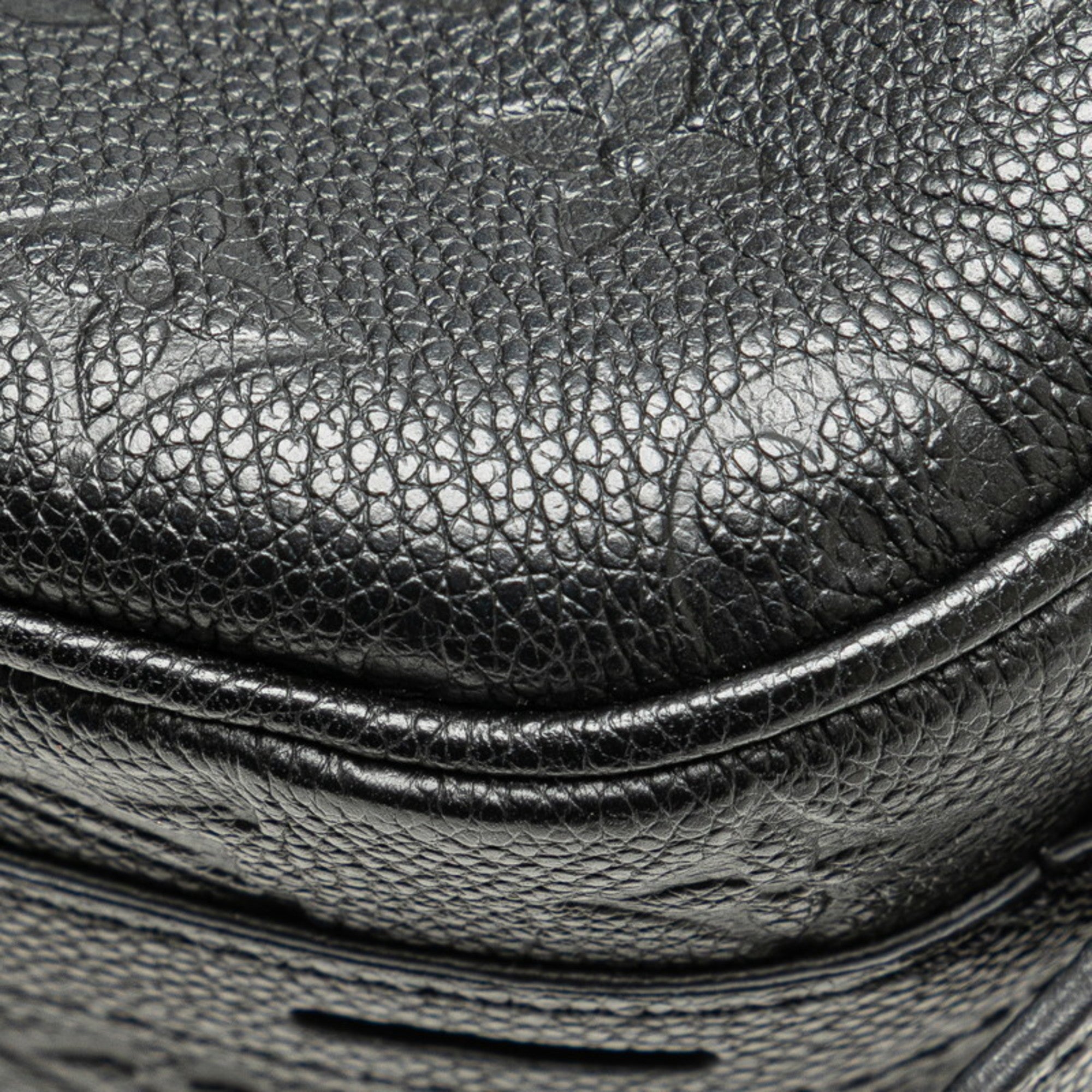 Louis Vuitton Monogram Empreinte Boite Chapeau Souple MM Crossbody Shoulder Bag M45649 Noir Black Leather Women's LOUIS VUITTON