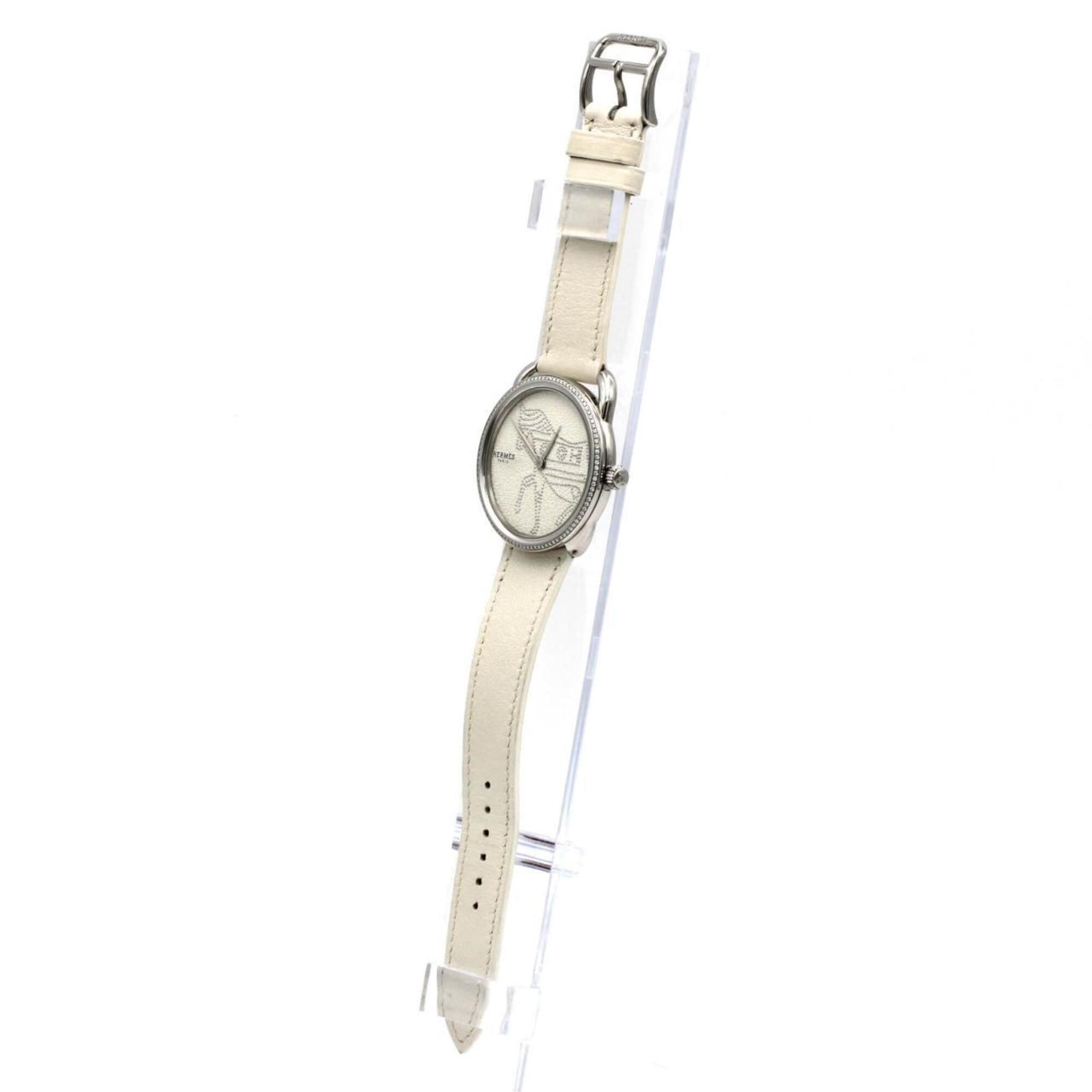 Hermes Alsohors D AR5.430 SS Quartz Watch — Good