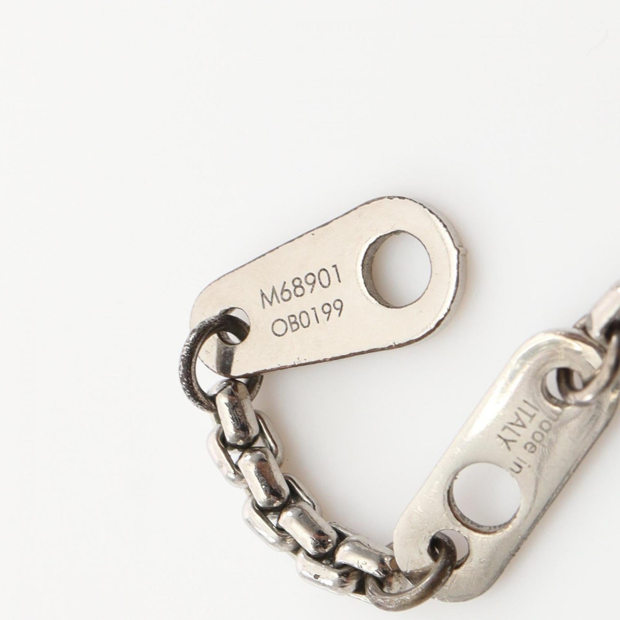 Louis Vuitton LV Play It Bracelet, Stainless Steel, Women's, Silver, Multicolor