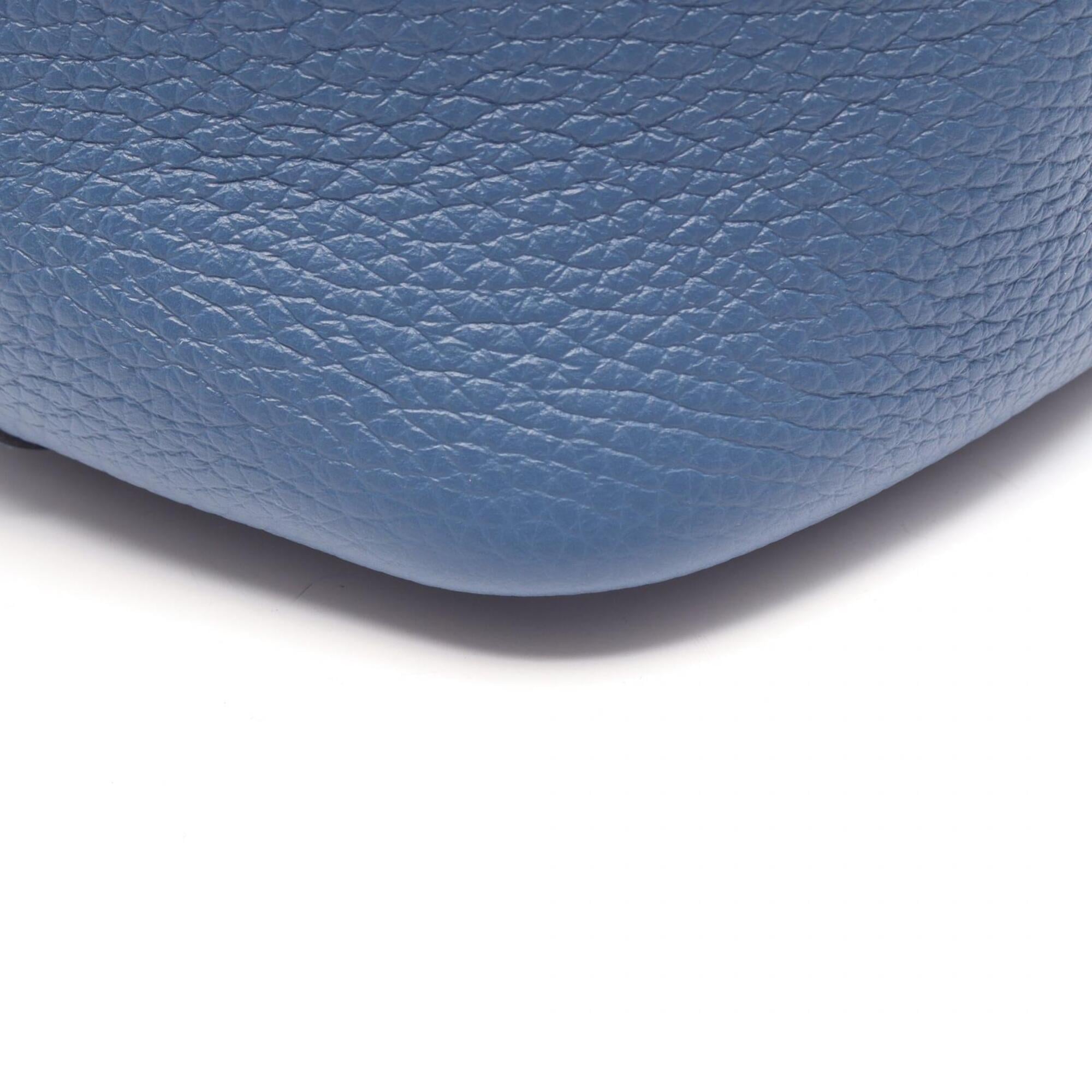 Hermes Picotin Lock PM Blue Tie Handbag, Taurillon Clemence Leather, Women's — New - Store Return