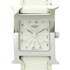 HERMES H Watch Double Tour Steel Quartz Ladies Watch HH1.210 Polished — Very Good