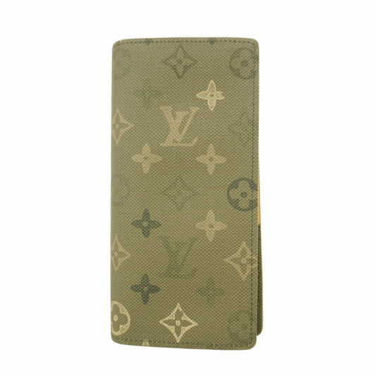 Louis Vuitton Monogram Surplus Portefeuille Brazza Long Wallet M27055 Khaki Men's