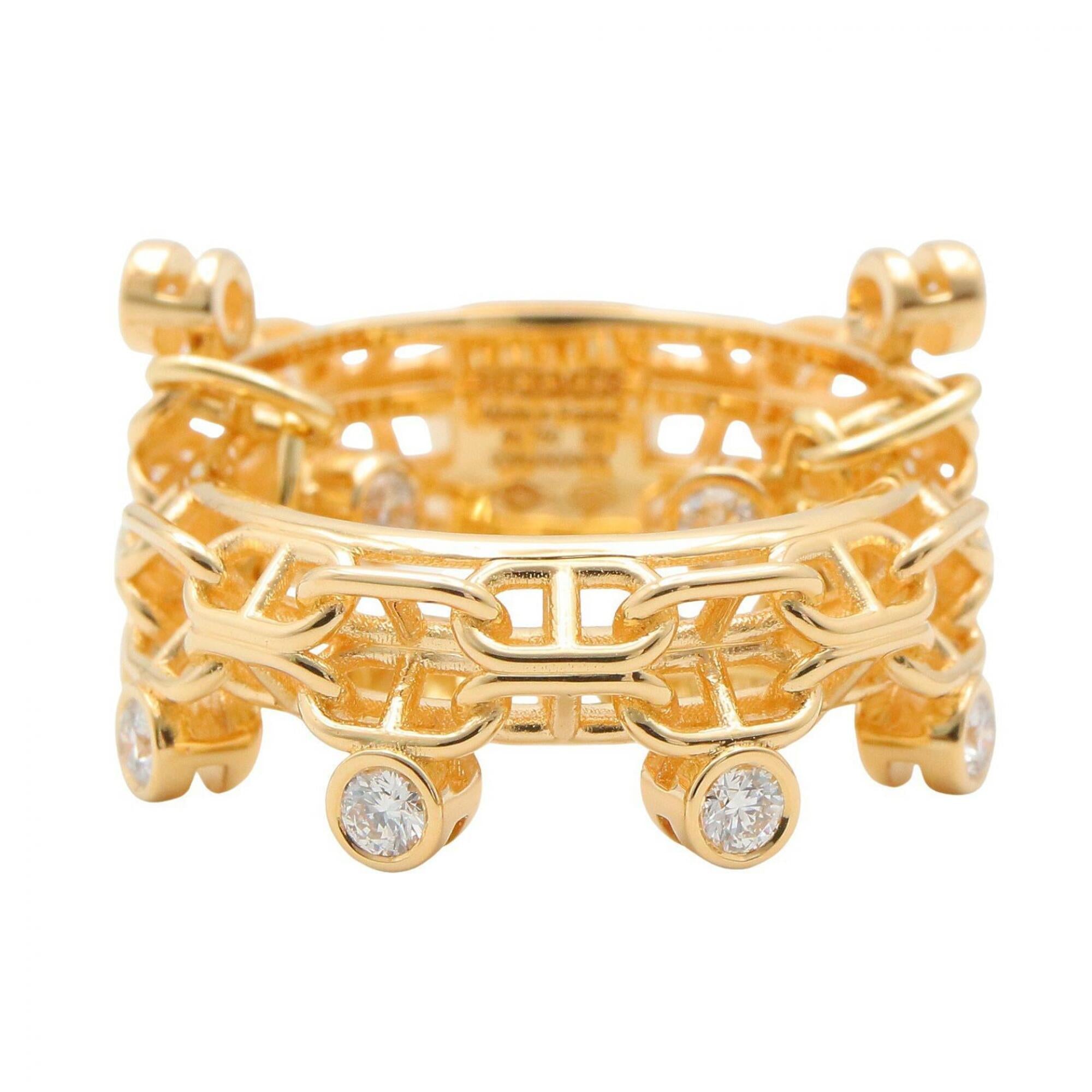 Hermes Calypso Diamond Ring - 18K (Yellow Gold) for Women Clear/Gold Tone — Like New