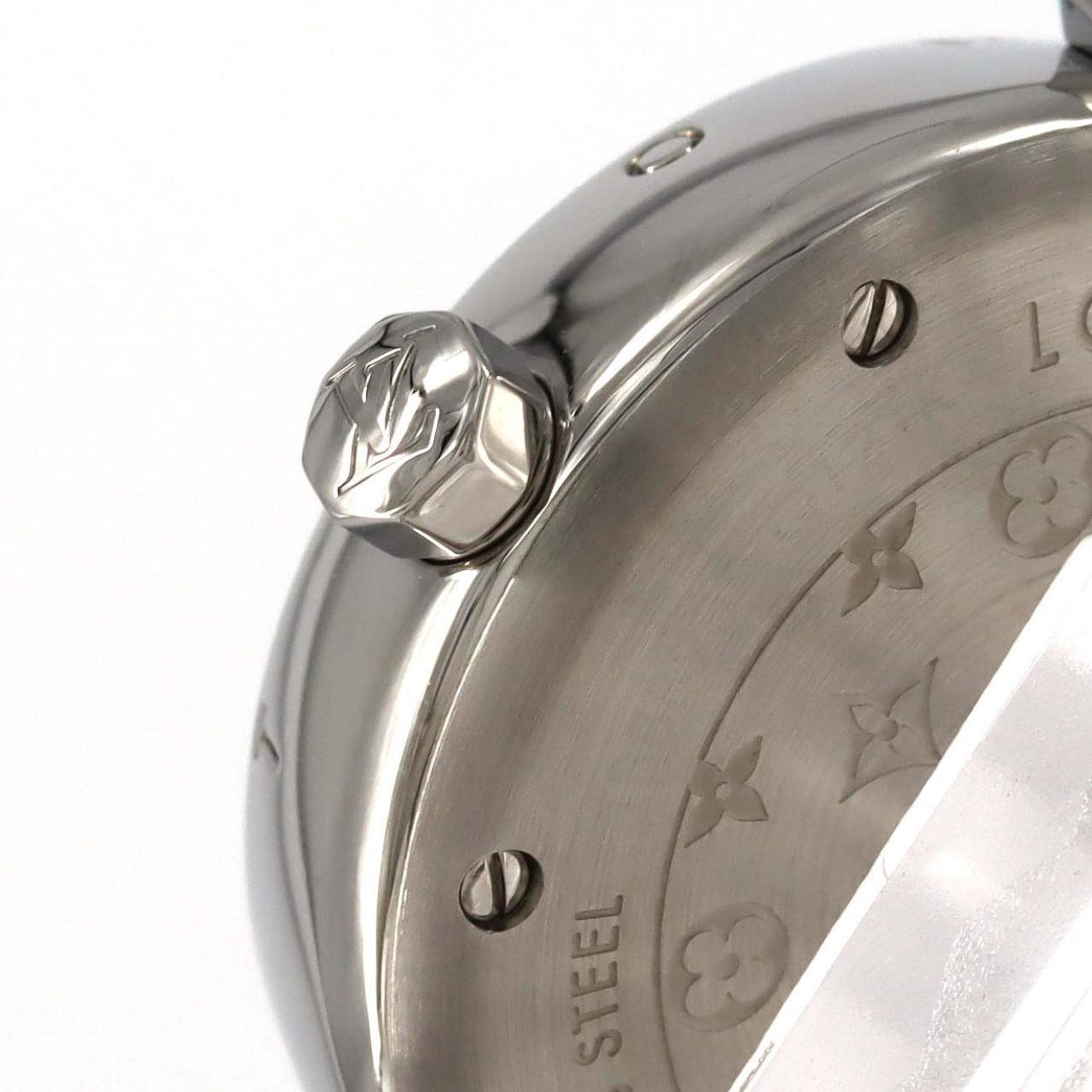 Louis Vuitton Tambour Q121K SS Wristwatch Quartz — Very Good