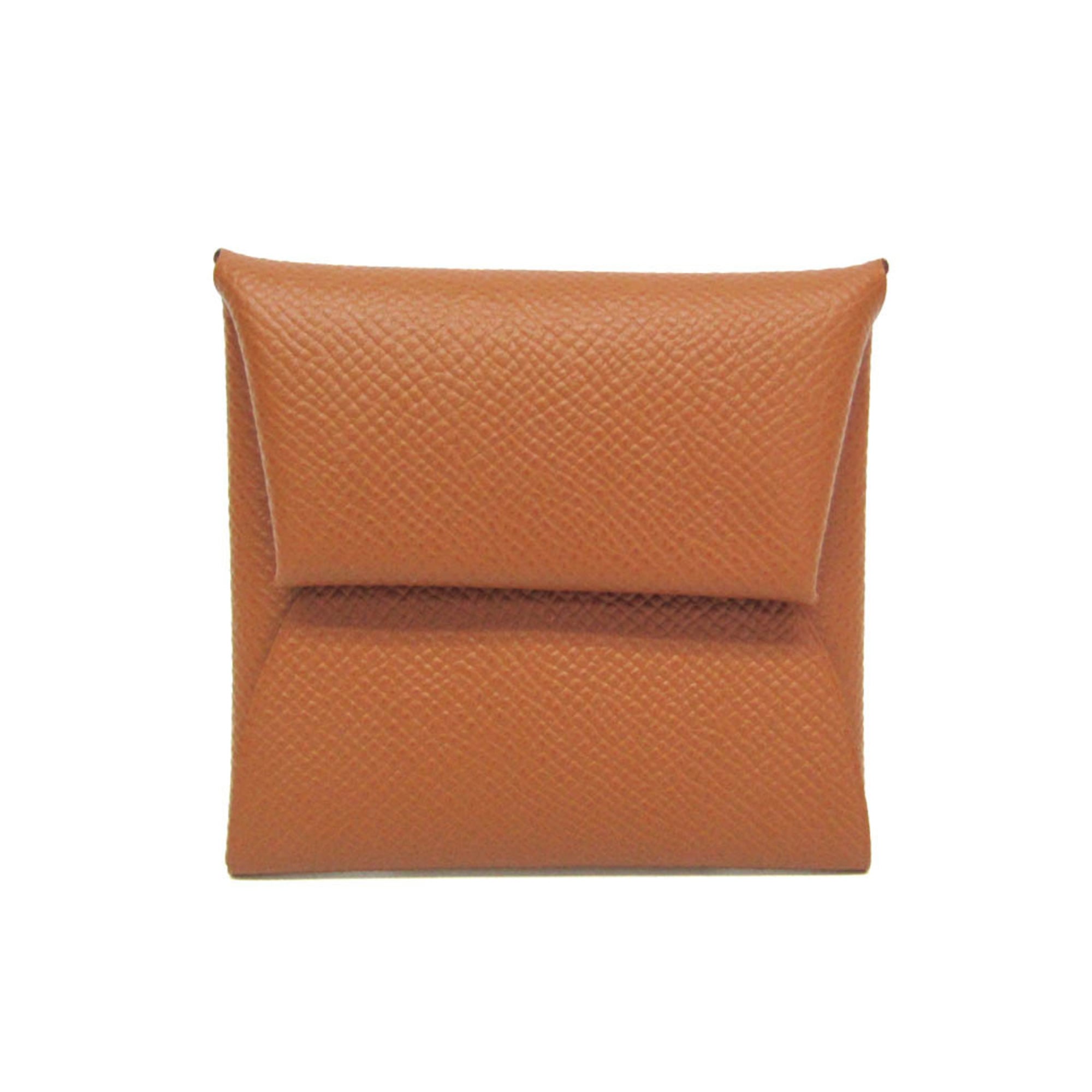 Hermes Bastia Men,Women Epsom Leather Coin Purse/coin Case Brown