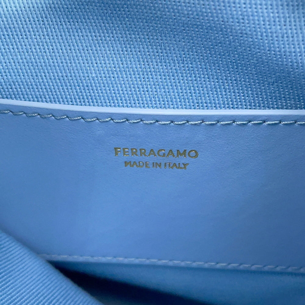 Salvatore Ferragamo handbag, bucket bag, calf leather, 221081, 2-way, handbag for women — Like New