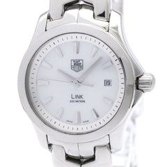 TAG HEUER Link MOP Dial Steel Quartz Ladies Watch Polished — Very Good
