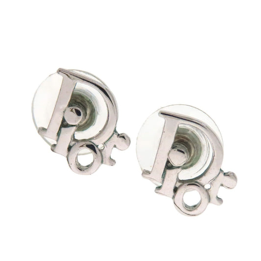 Christian Dior logo earrings in metal for women