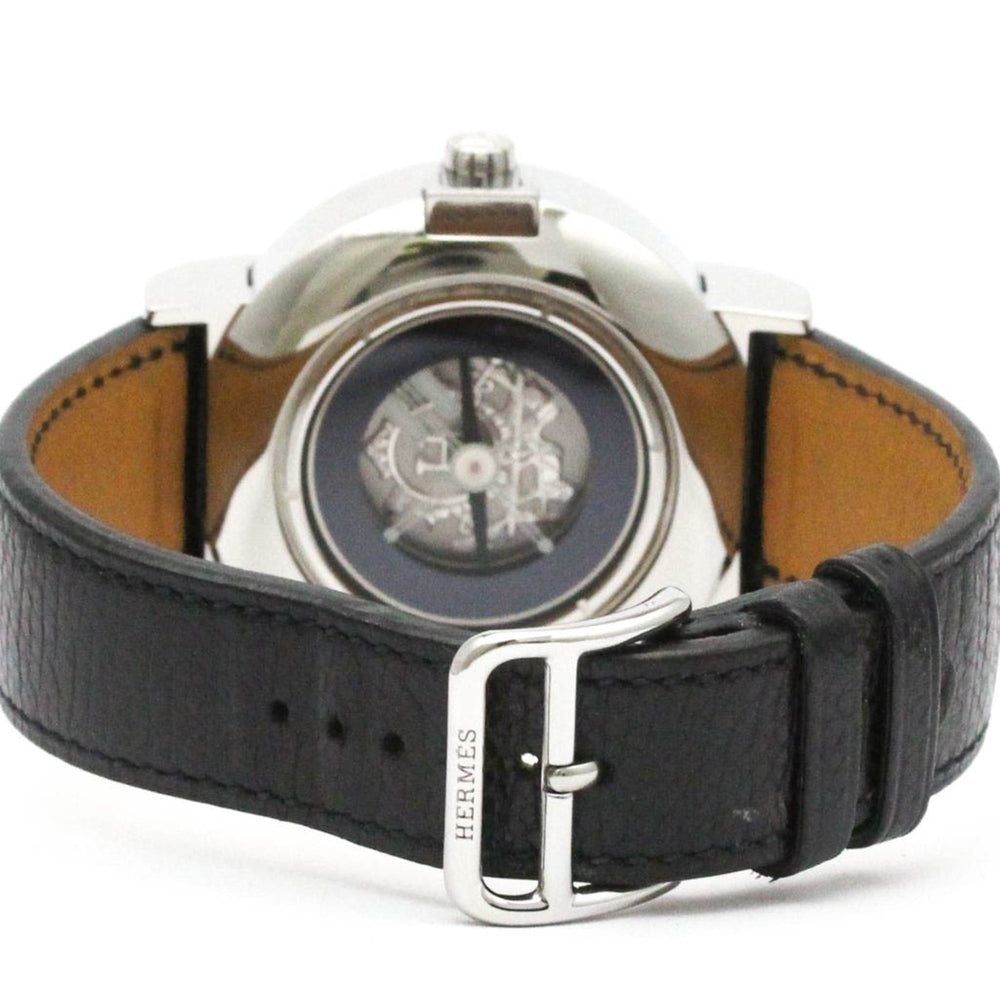 HERMES Nomade Compass Steel Auto Quartz Mens Watch NO2.910 Polished — Very Good
