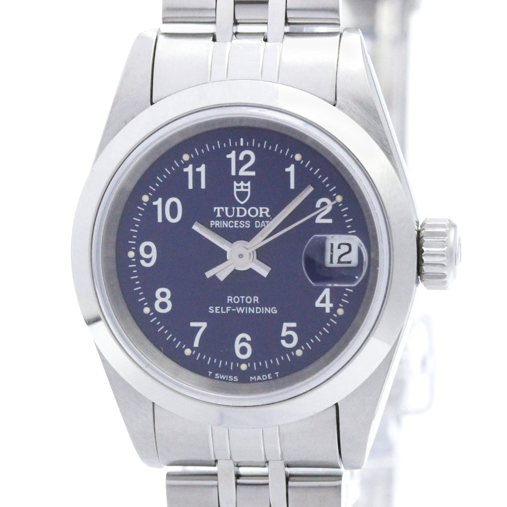 TUDOR Princess Oyster Date Steel Automatic Ladies Watch 92400N Polished — Very Good
