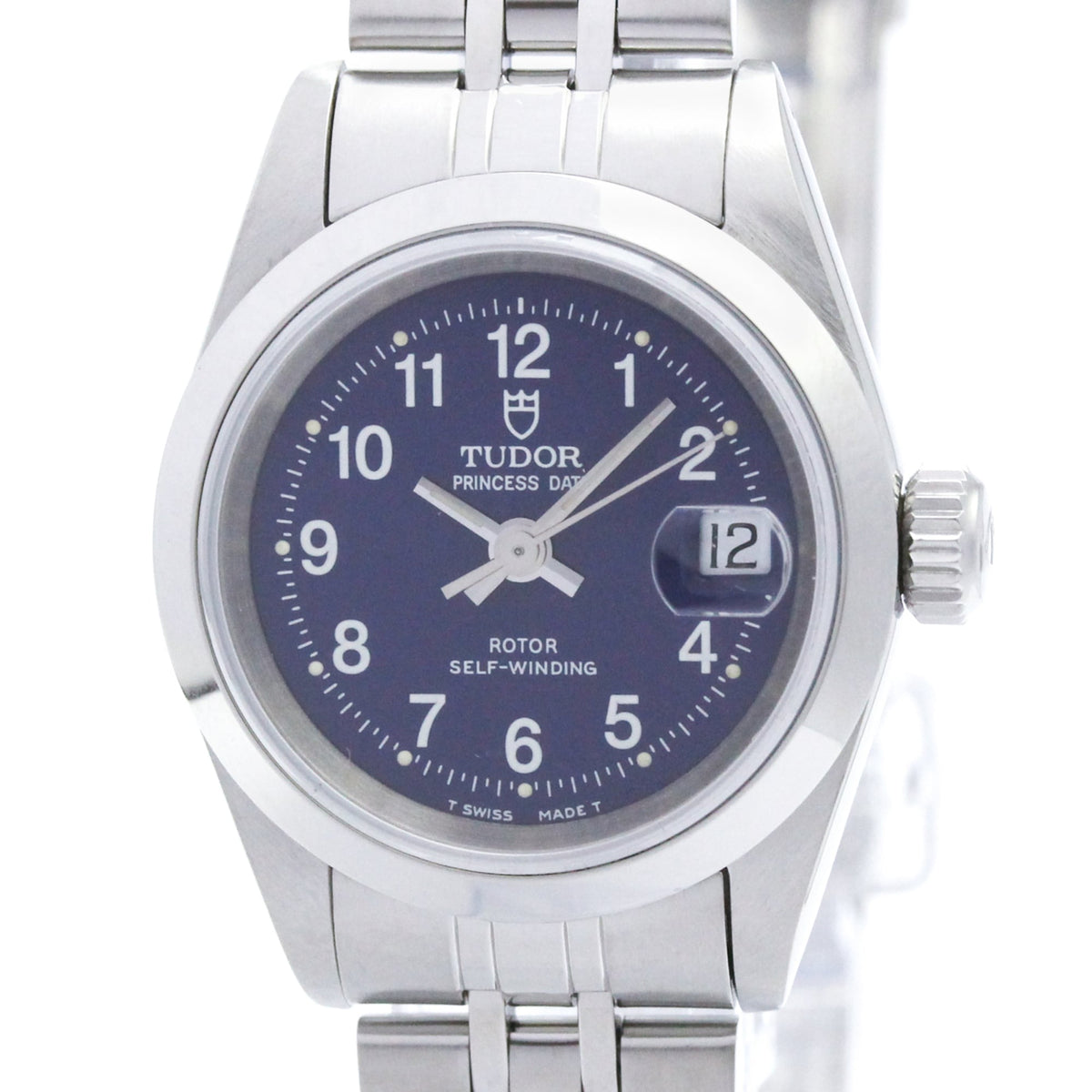 TUDOR Princess Oyster Date Steel Automatic Ladies Watch 92400N Polished — Very Good