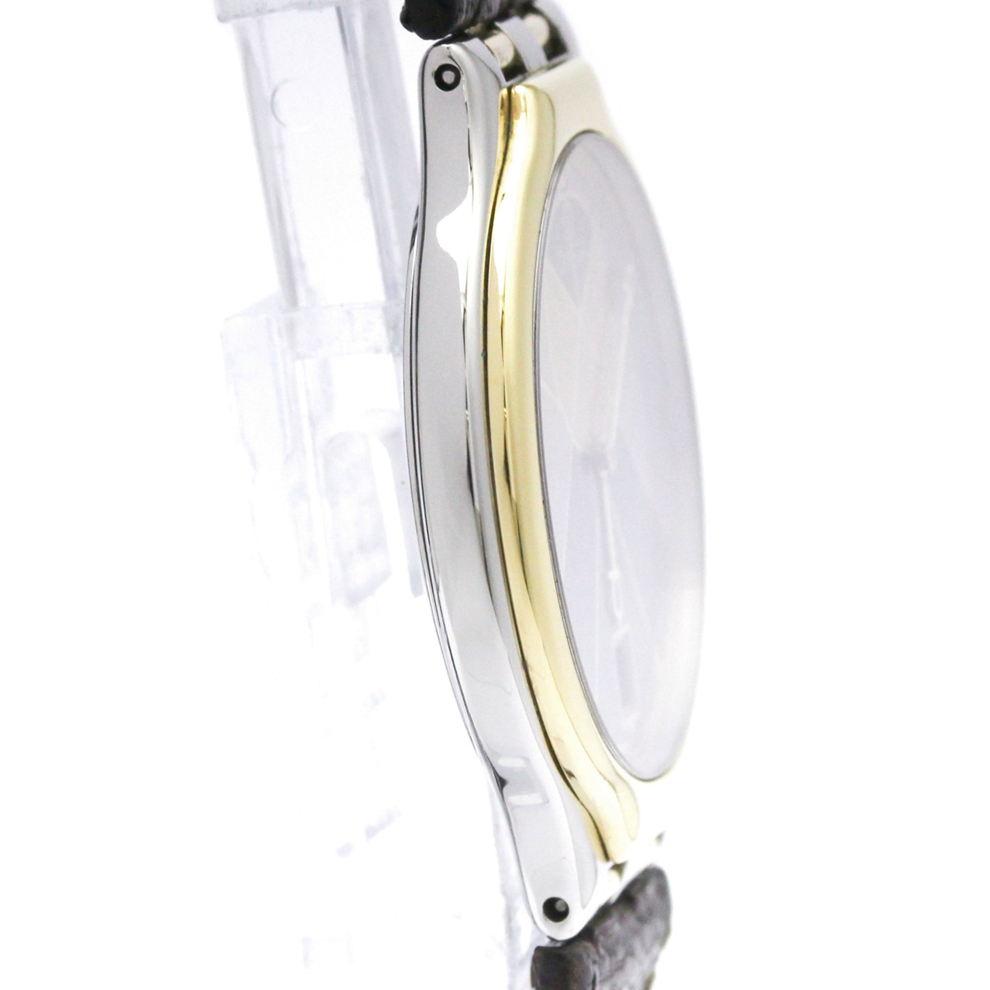 OMEGA De Ville Symbol K18 Gold Steel Quartz Mens Watch 196.0316 Polished — Very Good