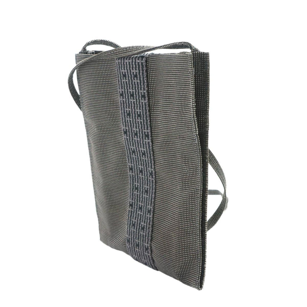 Hermes Herline Pochette Shoulder Handbag, Canvas, Gray — Like New