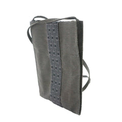 Hermes Herline Pochette Shoulder Handbag, Canvas, Gray — Like New