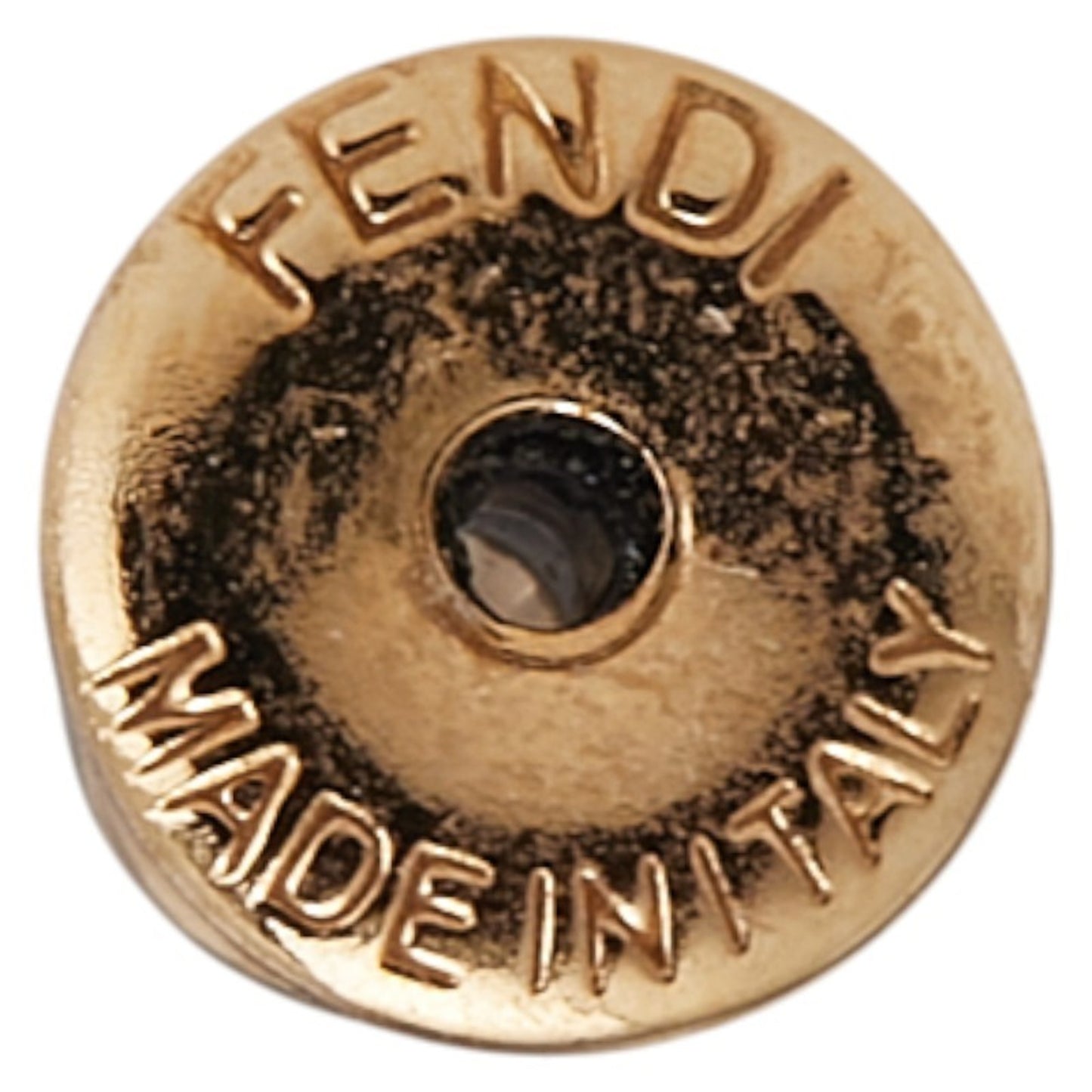 FENDI F rhinestone earrings, gold plated, for women