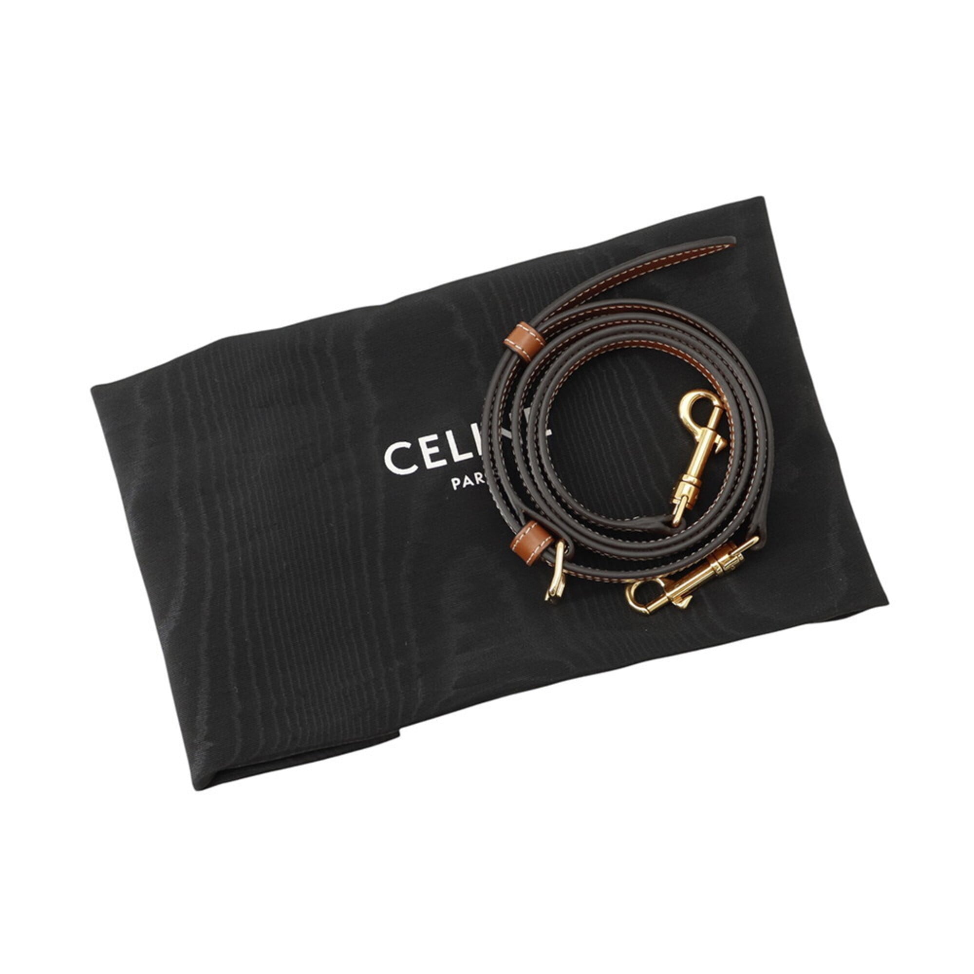 Celine Triomphe Small Boston Leather Handbag 113772 CELINE 2-way Shoulder Bag — Like New