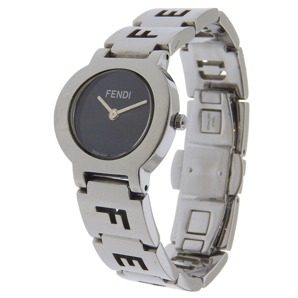 Fendi Olologi Women's Watch, 3050L Stainless Steel, Quartz, Analog, Black Dial — Good