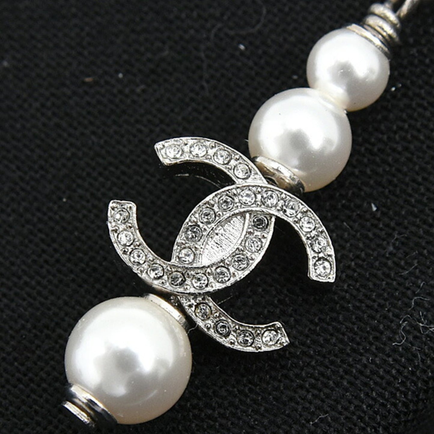 Chanel Women's Earrings with Star Motif, Coco Mark, Faux Pearls, and Rhinestones, B20P, Brass