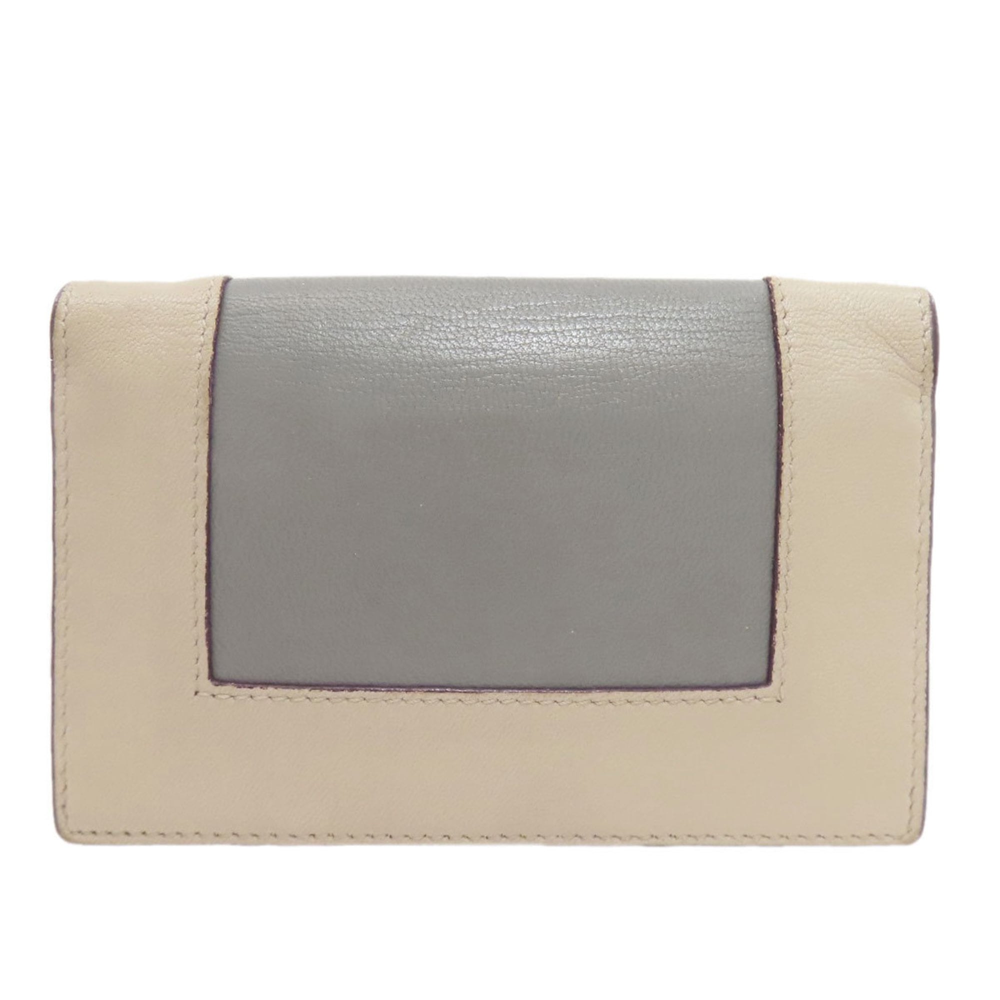 Celine Two-tone Leather Bifold Wallet for Women