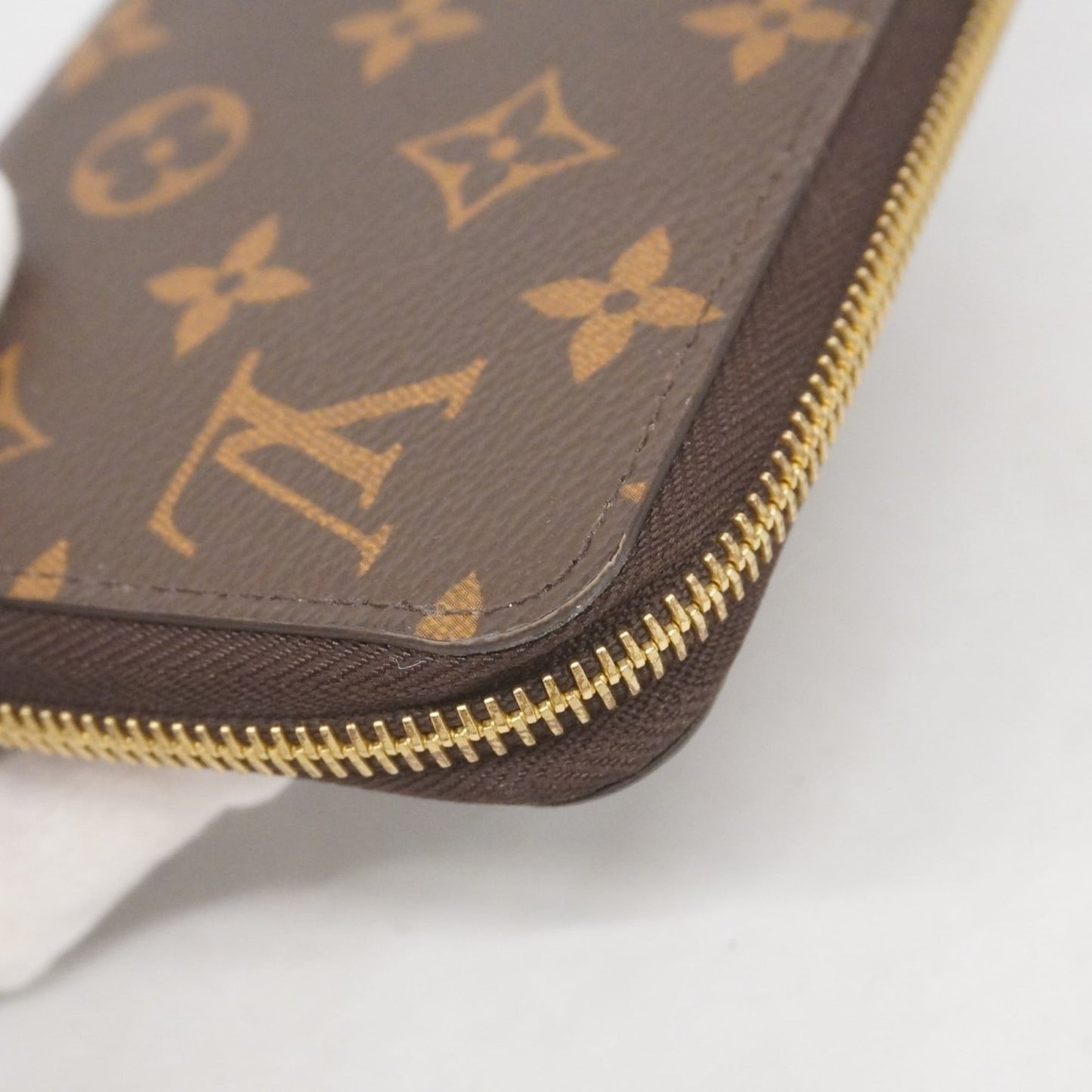 Louis Vuitton Monogram Zippy Wallet M42616 Brown Men's and Women's