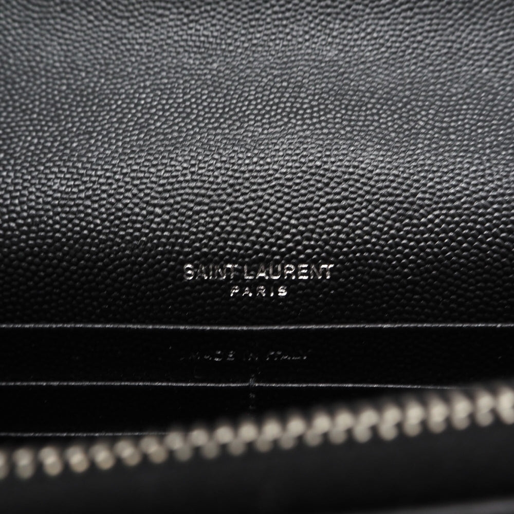 YVES SAINT LAURENT Kate Tassel Small Chain Wallet 452159 Shoulder Bag Black Silver Leather Women's — New - Store Return
