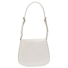 Unused Prada SPAZZOLATO 1BH188 Triangle Logo Leather White 2-Way Shoulder Bag 0372PRADA — New - Store Return