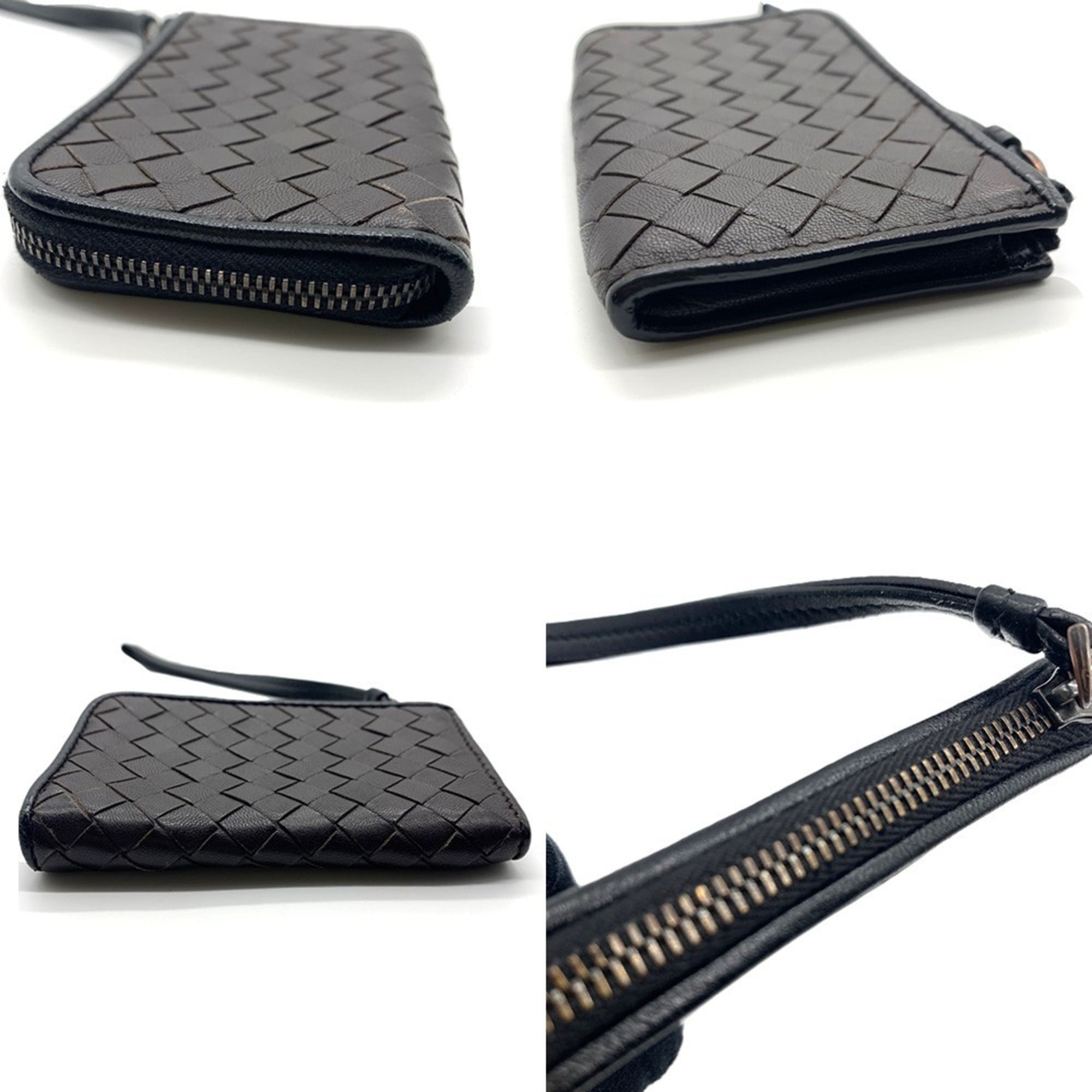 Bottega Veneta Intrecciato Coin Case, Brown, 244825 V0521 2078, Women's, BOTTEGA VENETA