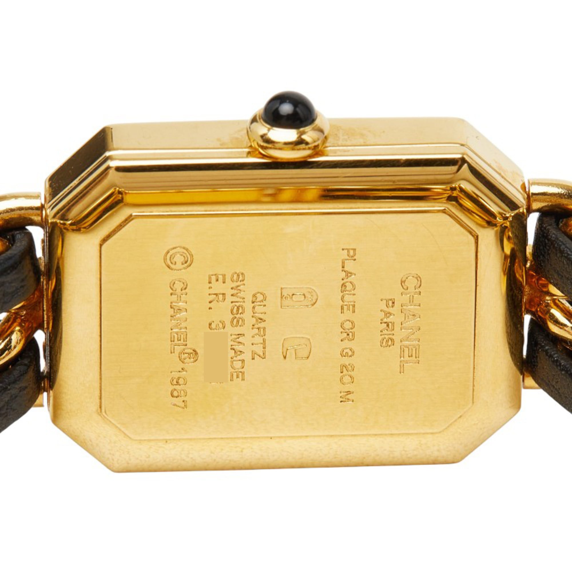 Chanel Première M Watch H0001 Quartz Black Dial Plated Leather Onyx Women's CHANEL — Good