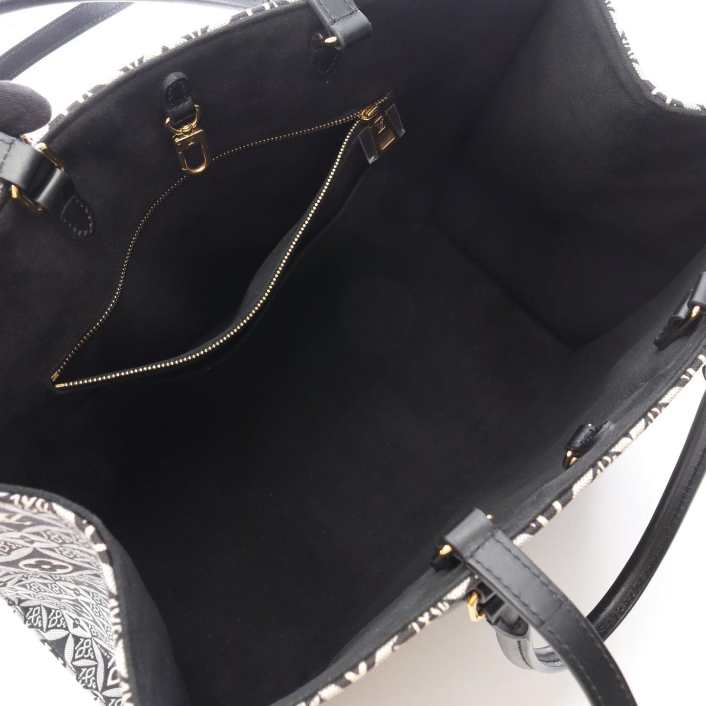 Louis Vuitton On the Go GM Since 1854 Tote Bag, Canvas and Leather with Monogram Jacquard, Women's, Gray Black, M57207